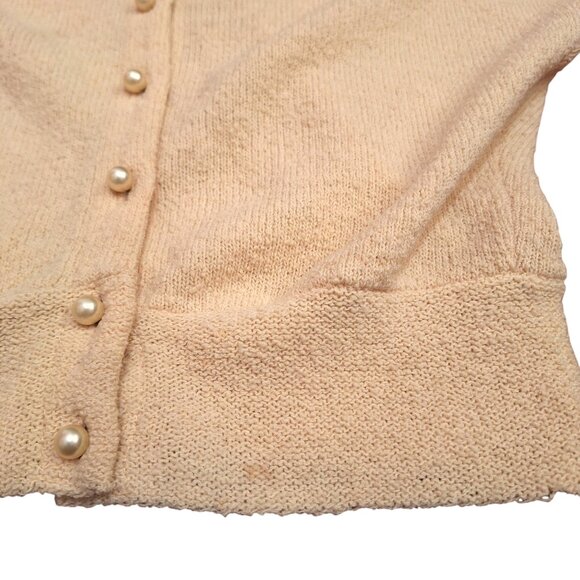 1950s Lofties Designed by Laurence Cream Cardigan - Picture 10 of 11
